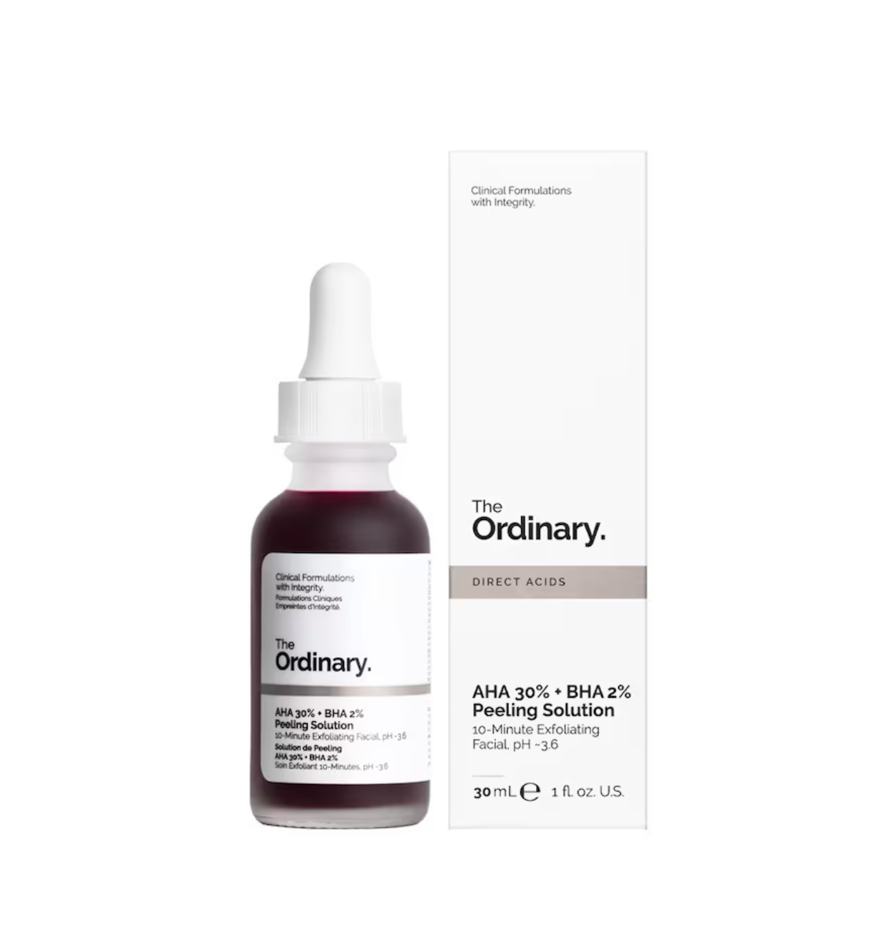 THE ORDINARY Direct Acids AHA 30% + BHA 2% Peeling Solution Gesichtspeeling