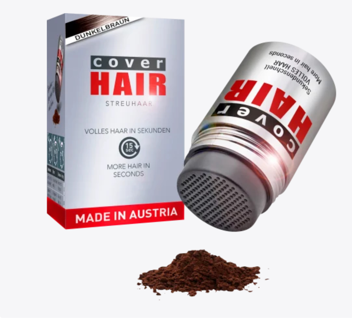 Streuhaar Haarverdichter Dunkelbraun, 14 g