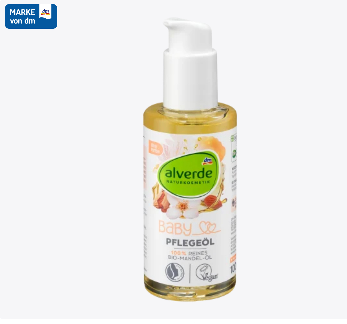 Babyöl 100% reines Bio-Mandelöl, 100 ml